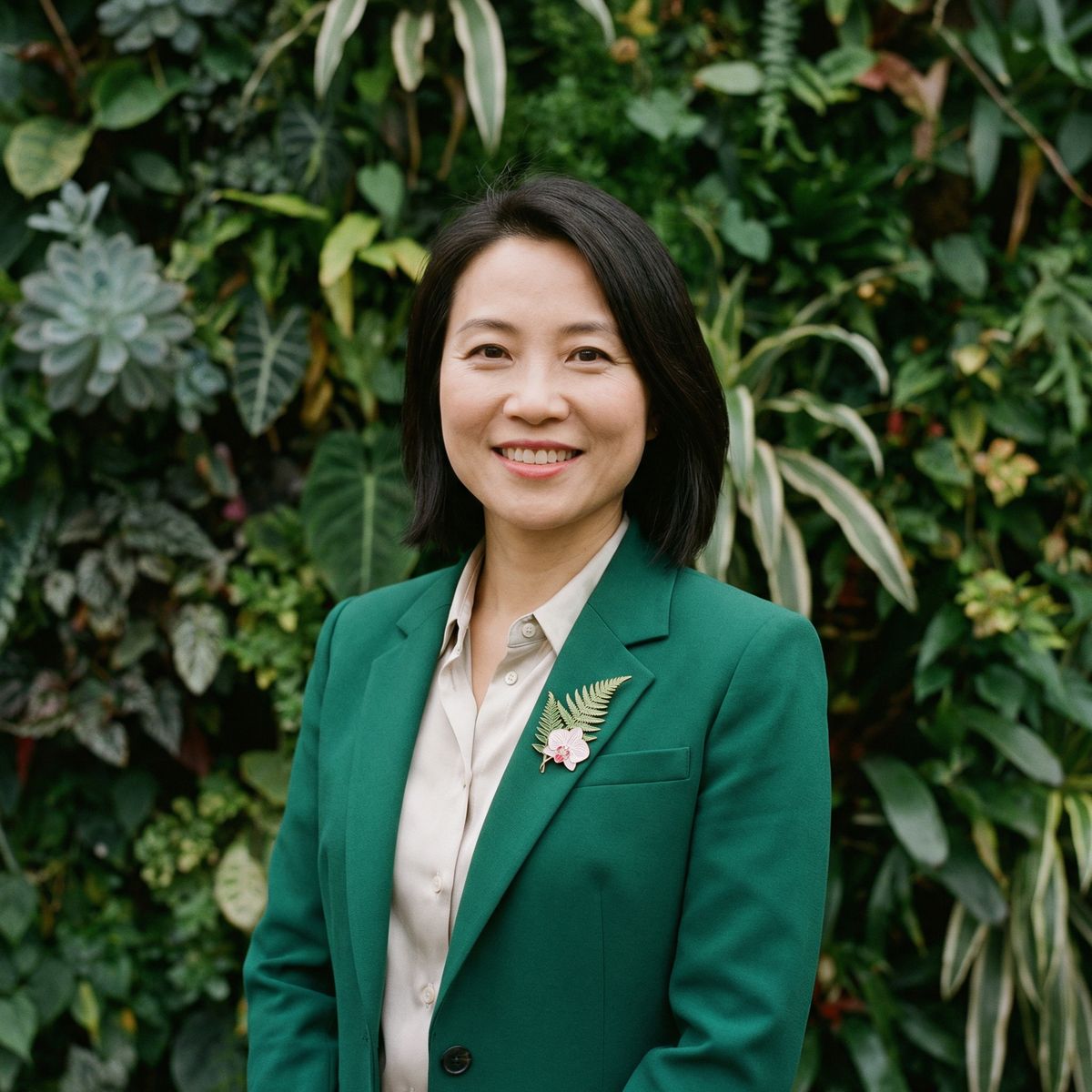 黑丝植物顾问林雅芳